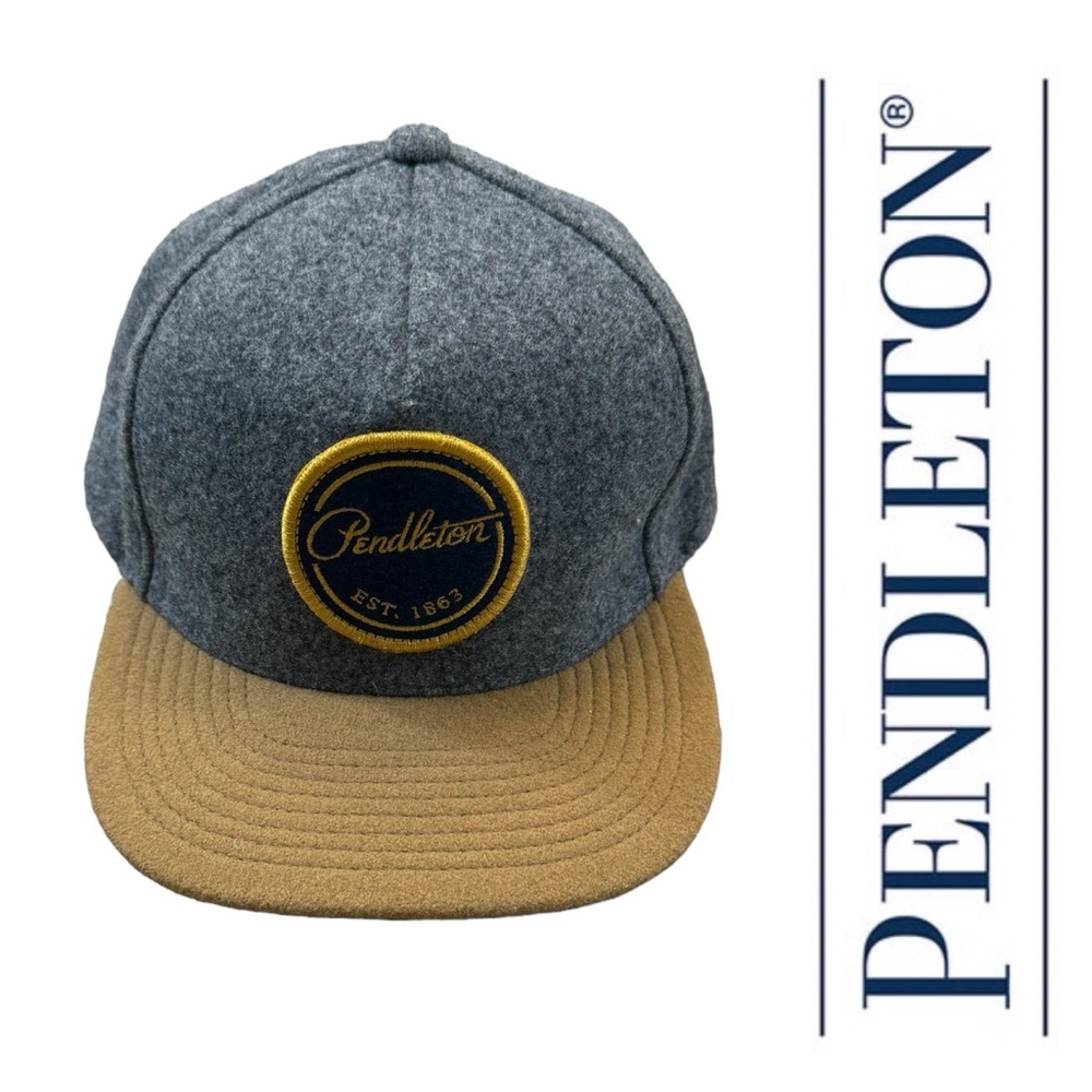Pendleton Gray and Tan Wool Cap